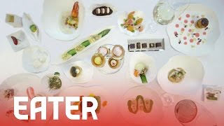 JeanGeorges Spring 2014  60 Second Tasting Menu [upl. by Amargo]