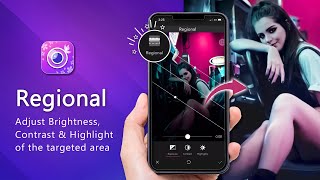 How To Use Regional Adjustment  Photo Editing Tutorial  YouCam Perfect [upl. by Maher]