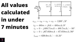 37In Series Parallel AC Circuit Calculation Of Total Impedance Total Current Phasor Diagram [upl. by Ripleigh]