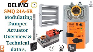 Belimo SMQ 24ASR Modulating Damper Actuator  hvac  buildingautomation [upl. by Cogswell933]