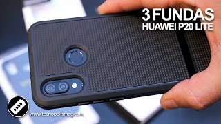 3 buenas Fundas para HUAWEI P20 LITE [upl. by Enilehcim]