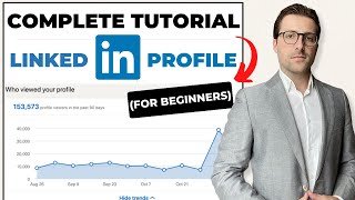 Create a PROFESSIONAL LinkedIn Profile 2024  For Beginners [upl. by Nidroj]