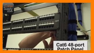 Installing Cable and Terminating a Patch Panel Part 1 of 4 [upl. by Sivrup]