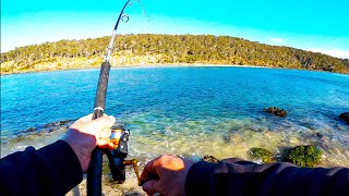 Rock Fishing No Talking Pambula NSW Australia In The Winter [upl. by Saltzman]