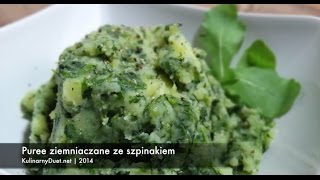 Puree ziemniaczane ze szpinakiem [upl. by Ahtekahs]