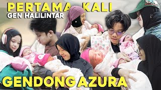 MENGHARUKAN PERTAMA KALI GEN HALILINTAR GENDONG BABY AZURA HUMAIRA NUR ATTA ADEK AMEENA ATTA AUREL [upl. by Dnalloh631]