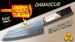 Full Process Damascus Feather  4801 Layer Model [upl. by Shifrah]