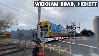 Wickham Road Highett Level Crossing  August 2023 [upl. by Enineg]