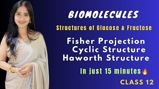 Structure of Glucose amp Fructose  in 15 minutes  Biomolecules  Class12  Chemistry  Tapur Omar [upl. by Veradia]