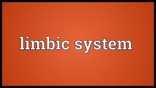 Limbic system Meaning [upl. by Aliac]