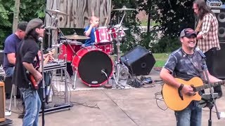 No Regrets  LIVE 5 year old Drummer Avery Drummer Molek amp Ruff Creek Drum Cover [upl. by Bryant71]