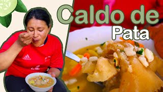 CALDO DE PATA 🐮 la receta del COLAGENO 🤩👌✅✅ [upl. by Aikimat]