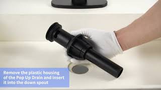 How to Install a New Faucet  Matte Black Bathroom Single Hole Faucet [upl. by Kristopher]