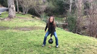 Kettlebell Clean with a Walking Grapevine Step to Build Strength and Stability [upl. by Skipp799]