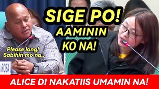 ALICE GUO PINIGA NG HUSTO NG MGA SENADOR SA SENADO DI NAKATIIS UMAMIN [upl. by Shewchuk790]