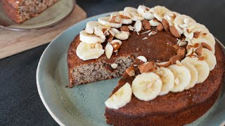 Gâteau à lamande sans beurre et peu sucré ET Lait damande maison facile [upl. by Berkshire502]