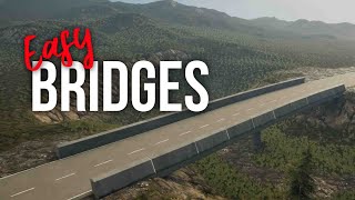 How to make ROAD BRIDGES in UNREAL ENGINE in 3 minutes [upl. by Acassej458]