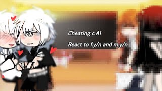 cheating cAi💔react to fyn as Maki and myn as yuta my AUships [upl. by Mirielle956]