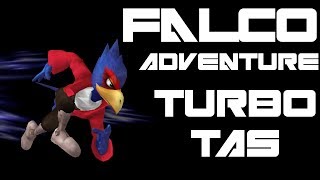 Falco Adventure  Turbo TAS Very Hard No Damage  SSBM [upl. by Earahc52]