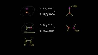 Hydroborationoxidation  Alkenes and Alkynes  Organic chemistry  Khan Academy [upl. by Gearhart]