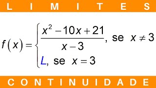 CÁLCULO 🔆 CONTINUIDADE de FUNÇÕES exercícios limites cálculo1 [upl. by Annodahs50]