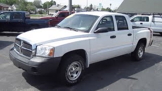 2005 DODGE DAKOTA SPORT PICKUP TRUCK START UP WALK AROUND and review [upl. by Grochow]