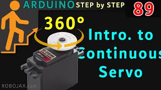 Lesson 89 How to control 360 Continuous Servo with Arduino [upl. by Screens]