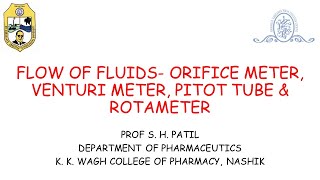 Orifice meter venturi meter rotameter pitot tube [upl. by Aicissej]