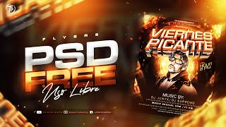 Flyer Event Party Desing  Photoshop Tutorial Nightclub PSD FREE DESCARGA LIBRE [upl. by Leinto79]