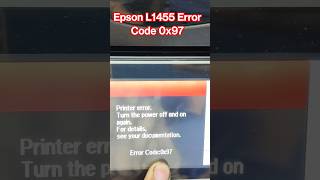 Epson L1455 L15150 Error Code 0x97code 0x69 pepar jaam contact Epson Service maintenance box epson [upl. by Ennaoj800]