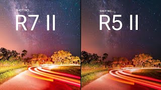 Canon Eos R7 Mark II vs Canon Eos R5 Mark II Camera test Comparison [upl. by Olnton]