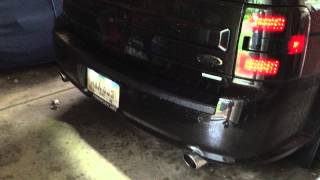 13 Ford Flex ecoboost stainless works non catted downpipes and MRT axle back [upl. by Lertnek]