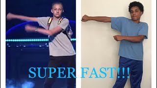 Fastest floss ever  faster floss than backpack kid  fastest flossing dance [upl. by Olga]