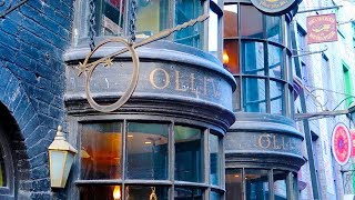 A Comprehensive Look At Interactive And Character Wand Replicas At Ollivanders In Diagon Alley [upl. by Ayak840]