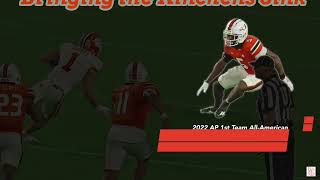 Kamren Kinchens SMiami Fla  vsClemson 2023 2024 Senior Bowl  2024 NFL Draft [upl. by Yanat752]