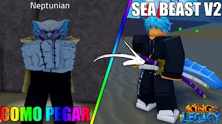 COMO PEGAR E DESPERTAR A NOVA RAÇA DO SEA BEAST V2 KING LEGACY [upl. by Yliab]