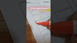 Colour swatches part 1 art colors coloring color swatches shorts Artflood [upl. by Flossy]