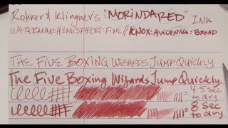 Ink Review Rohrer amp Klingner Morinda Red Ink [upl. by Olia]