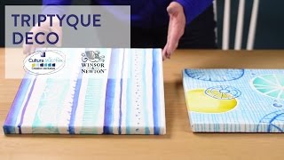 DIY créatif  Toiles déco aquarelles et marqueurs [upl. by Immaj]