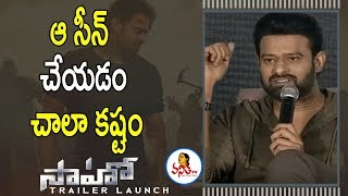 Prabhas Opens Up About Lal Bangla Scene In Saaho Movie  Media Meet  Vanitha TV [upl. by Annahaj]