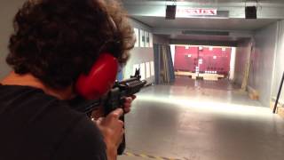 Firing semiauto with a 22 Assault Rifle M4 Carbine in the UK [upl. by Desmond]