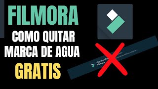 💥 Como QUITAR MARCA de AGUA FILMORA 💥  Fácil y GRATIS 2024 [upl. by Attikram52]