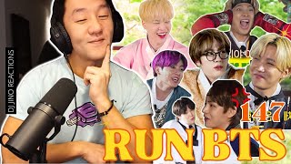 DJ REACTION to KPOP  RUN BTS EPISODE 147 [upl. by Ocsicnarf]