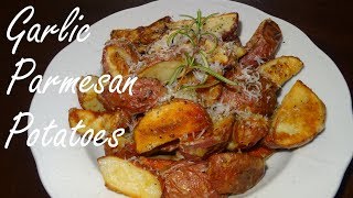 Oven Roasted Red Potatoes  Garlic Parmesan Potatoes [upl. by Nahc550]