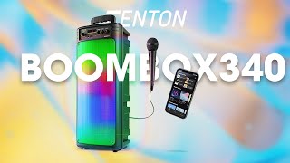 Fenton BoomBox340 LED Party Speaker [upl. by Vonni906]