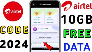 Airtel 10gb free data offer today  Airtel 10gb free data coupon code 2024  Airtel free data 2024 [upl. by Annanhoj355]