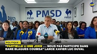 Politique  « partielle li ene joke … Nous pas participe dans bane blagues coumsa [upl. by Esinaj]