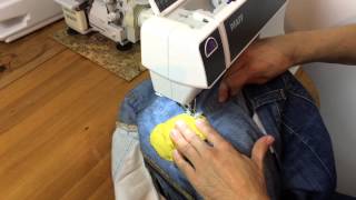 Jeans Aid Kit Lochpflaster – DIY Tutorial – walterlunzercom [upl. by Repsac730]