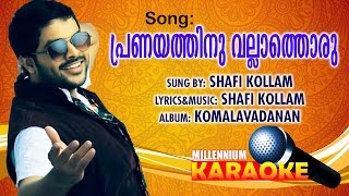 Pranayathinu Vallathoru Karaoke With Lyrics  Malayalam Album Song Karaoke With Lyrics [upl. by Philpot]