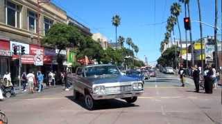 Lowrider Cars Cesar Chavez Holiday Parade 2012 Mission District San Francisco California [upl. by Faina]